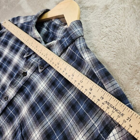 Eddie Bauer Button-Down Shirt Plaid Long Sleeve Big and Tall Mens Sz XLT Outdoor - Picture 7 of 10